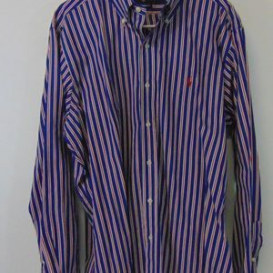 Men's Classic Fit Ralph Lauren Blue Tag Shirt Larg